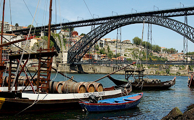Old vessels on the Douro River in Porto, Portugal. Flickr:Lausvensson