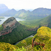 Passeio de bicicleta e safari na África do Sul Foto