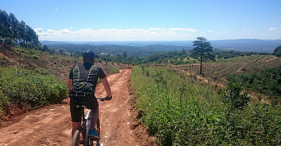 Biking the South Africa tour. Photo via TO