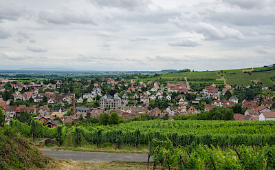 Wine villages dot the Alsace region in France. Flickr:Valentin R.