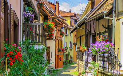 Bike rest in Eguisheim, Alsace, France. Flickr:Kiefer