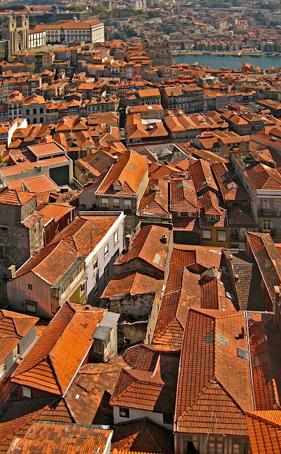 The red roofs of Porto on Douro River in Portugal. Flickr:Harshil Shah