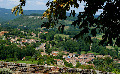 Hilltop view of Cordes-sur-Ciel, department Tarn, France. Photo via Flickr:Stephane Goldstein
