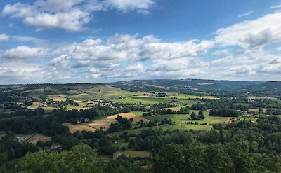 Green fields of Cordes-sur-Ciel, France. Unsplash:Mathieu Turle