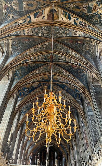 Inside a cathedral, Albi, France. Unsplash:Mayuri Bandurkar