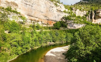 Winding river in the Gorges du Tarn Causses, France. Unsplash:Alexis Ribeyre