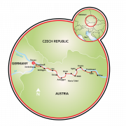 Danúbio de Bike - Passau a Viena Mapa