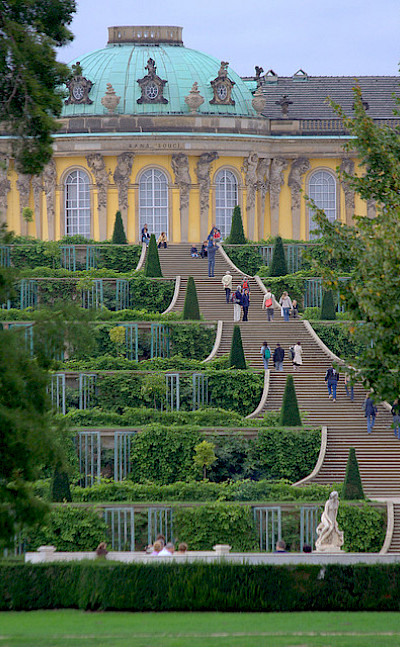 Sanssouci Palace and Gardens in Potsdam, Germany. Photo via Flickr:extranoise