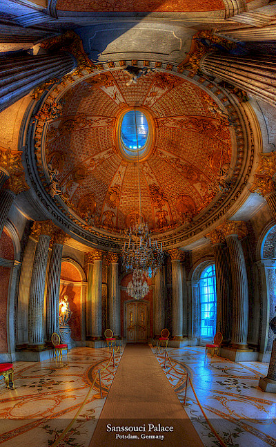 Sanssouci Palace in Potsdam, Germany. Photo via Flickr:Harry Pherson