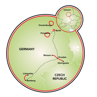 Berlin to Bamberg Map