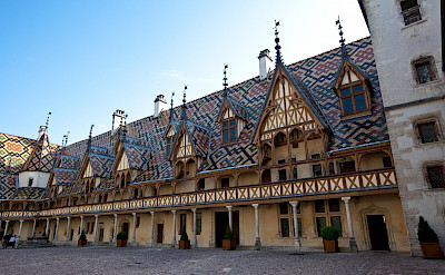 Hospices de Beaune, a magnificent building in Beaune, Burgundy, France. Flickr:Allan Harris