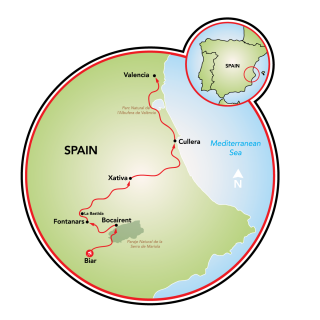 Valencia, region of color and contrasts Map