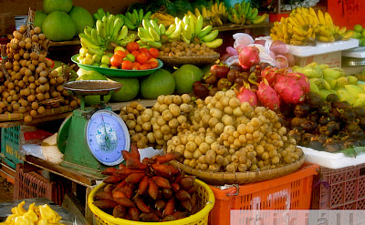 Fresh fruit at Takua Pa Market in southern Thailand. Photo via Flickr:Michael