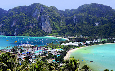 Phi Phi Island is part of Krabi Province in Thailand. Photo via Flickr:Mike Behnken