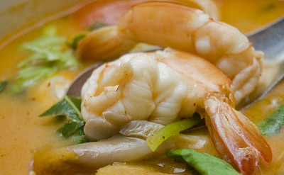 Curry shrimp soup in Phuket, Thailand. Photo via Flickr:chee.hong