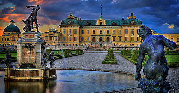 Drottningholm Palace built on Lovön Island is one of Sweden's Royal Residences. Flickr:Tobias Lindman