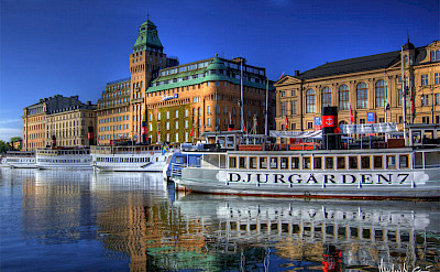 Stockholm sits among 14 islands as well as Lake Mälaren and the Baltic Sea, Sweden. Flickr:Michael Caven 