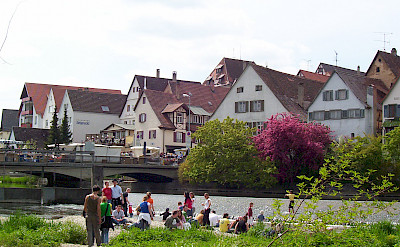 Along the Danube at the Flohmarkt in Riedlingen, Germany. Photo via Wikimedia Commons:Public Domain