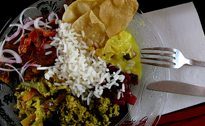 Tasty Indian food in Alleppey, Kerala, India. Photo via Flickr:Jennifer
