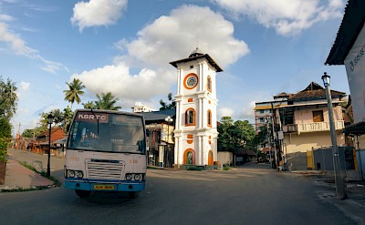 Bus through Kochi, Kerala bike tour, India. Unsplash@Sleeba Thomas