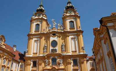 The famous Baroque Benedictine Monastery in Melk, Lower Austria. Flickr:Nigel Swales