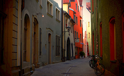 Bike rest on Waaggäßchen in Regensburg, Germany. Flickr:Stefan Jurca
