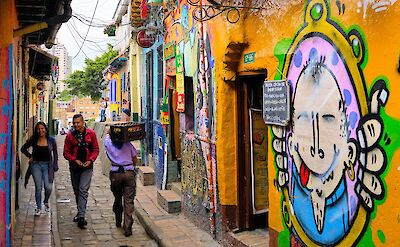 Awesome murals in La Candelaria, Bogotá, Colombia. Flickr:Pedro Szekely
