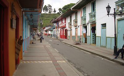 Calle Real in Salento, Colombia. CC:Sebasmrodriguez