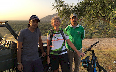 Hennie with her guides Bali and Pali in Rajasthan, India.