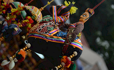 Handmade puppets at a Rajasthani flea market. Photo via Flickr:Priyambada Nath