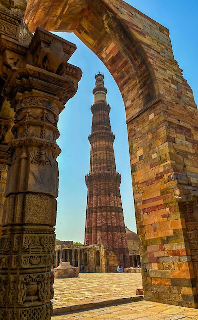 The grounds of Qutub Minar, Delhi. Unsplash@Vasu Mehra