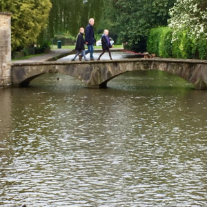One of Many Bridges That Spans the River Windrush in Bourton on the Water, England