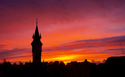 Sunset in Schoonhoven, the Netherlands. Flickr:dietbos