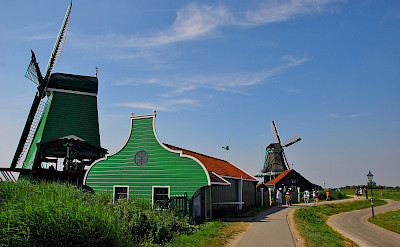 Zaanse Schans in Zaandam, North Holland, the Netherlands. Photo via Flickr:David Sanz