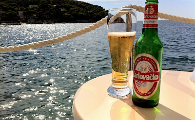 After-bike beer break near Dubrovnik, Croatia. Flickr:sjpinkney