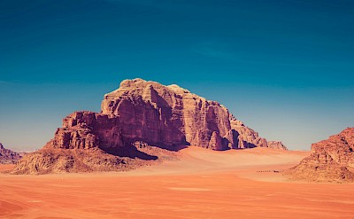 Bike tour through the Wadi Rum desert, Jordan. Unsplash@Rita