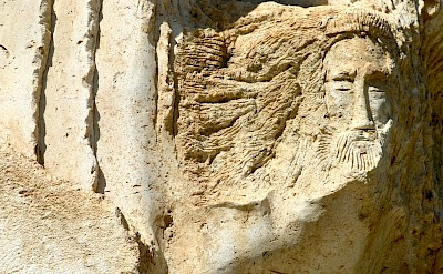 Faces in the wall, Mount Nebo, Madaba, Jordan. Unsplash@Laura Seaman