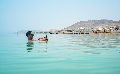 Floating in the Dead Sea. Unsplash@Toa Heftiba