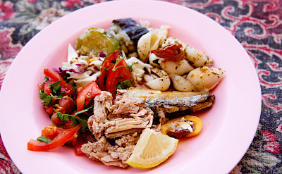 Even out in the desert, experience the fresh food of Jordan!