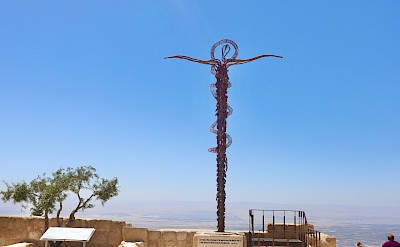 Monument atop Mount Nebo, Madaba, Jordan. Unsplash@Dilip Poddar