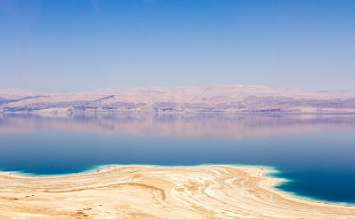 View of hills across the Dead Sea. Unsplash@Keith Chan