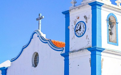 Blue and white church in Alentejo, Portugal. Unsplash@Stephan Holzinger
