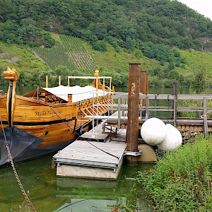 Traditional wine barge