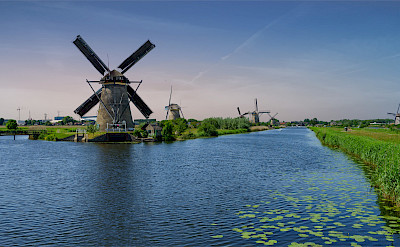 19 or so windmills make up Kinderdijk, the Netherlands. Flickr:Norbert Reimer