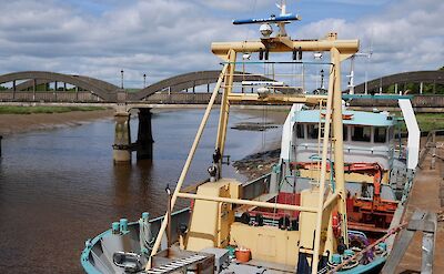 Boat in Kirkcudbright Harbour, Scotland. CC:Galloway Cycling Holidays