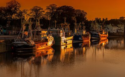 Kirkcudbright Harbour at sunset, Scotland. Flickr:caroline legg