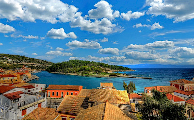 Gaios village on Paxos (Paxi) Island, Ionian Islands, Greece. CC:Anemos2000