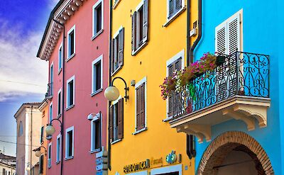 Façades of Desenzano del Garda, Italy. Flickr:Roberto Composto