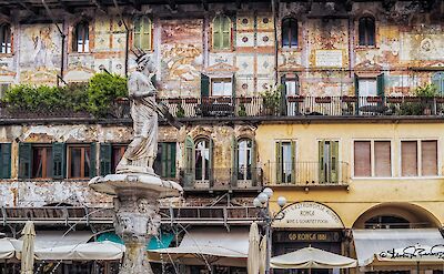 Piazza delle Erbe, Verona, Italy. Flickr:Steven dosRemedios