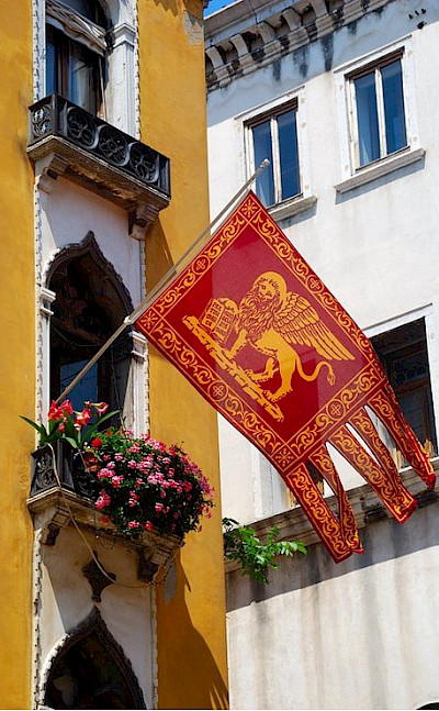 Flag of Venice, Veneto, Italy. Flickr:svetico